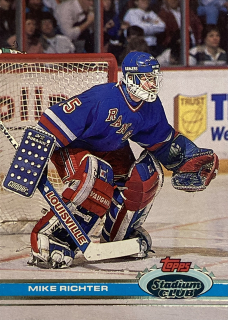 1991-92 Topps Stadium Club #092 Mike Richter