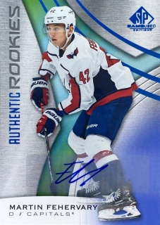 2019-20 SP Game Used #123 Martin Fehérváry - AUTHENTIC ROOKIES BLUE