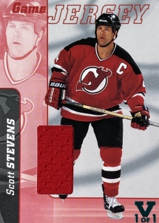 2000-01 Be A Player #J-17 Scott Stevens - GAME JERSEY RED 1/1