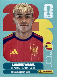 2026 FIFA World Cup Stickers #ESP15 Lamine Yamal
