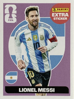 2026 FIFA World Cup Stickers - Lionel Messi - EXTRA STICKER PURPLE