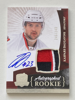 2010-12 The Cup #114 Kaspars Daugavins - AUTOGRAPHED ROOKIE /249