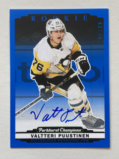 2022-23 Parkhurst Champions #299 Valtteri Puustinen - ROOKIE /25