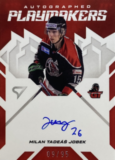 2025/26 Tipos SHL #AP-MJ Milan Tadeáš Jobek - AUTOGRAPHED PLAYMAKERS /95